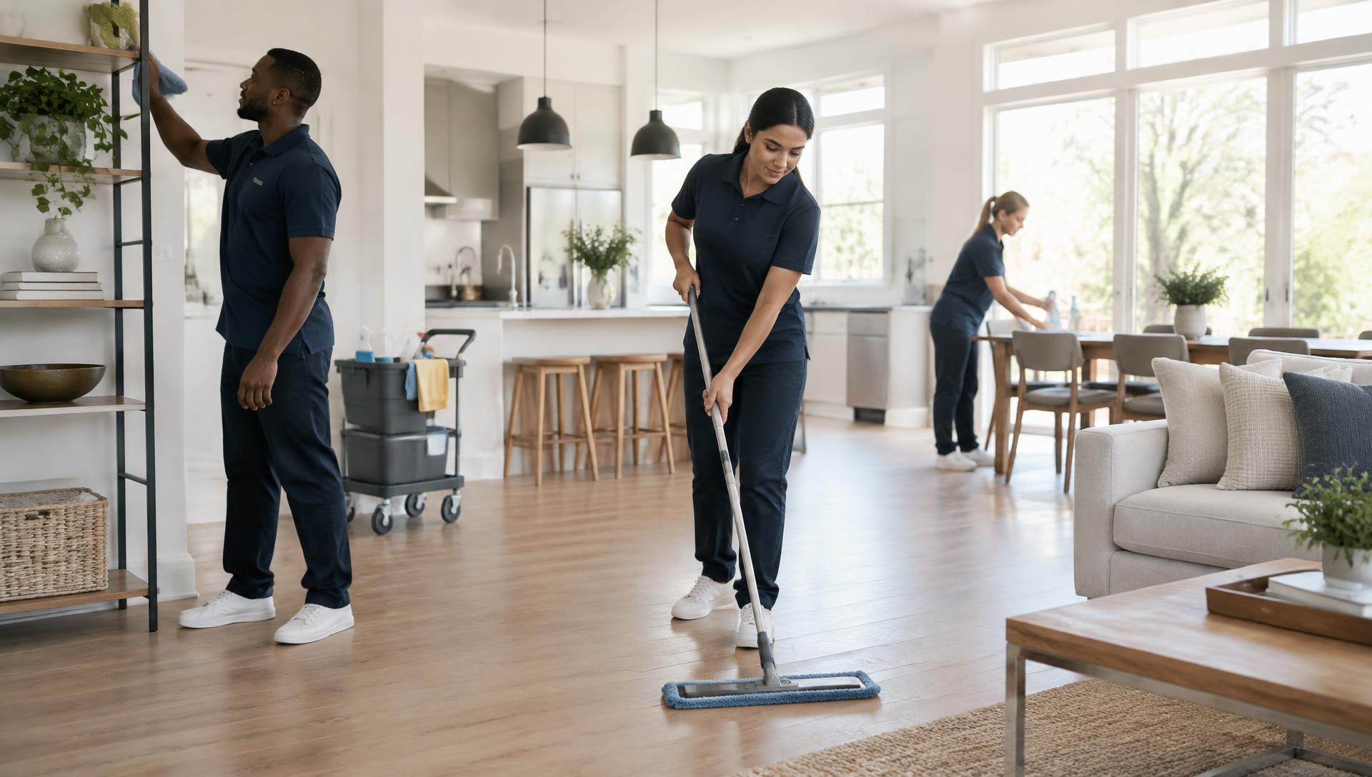Summit Fresh Cleaning team working in a Boulder home